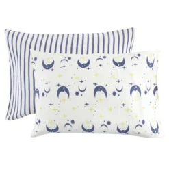 Touched By Nature Baby Organic Cotton Toddler Pillowcase, Moon, One Size