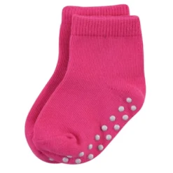 Touched By Nature Baby And Toddler Girl Organic Cotton Socks With Non-Skid Gripper For Fall Resistance, Pink -Baby GUEST a1efd635 024b 4a06 9f14 58b68112da4c