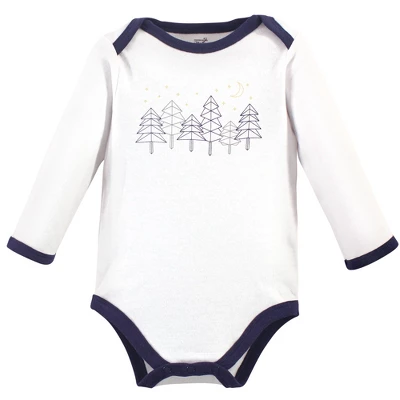 Touched By Nature Baby Boy Organic Cotton Long-Sleeve Bodysuits 5pk, Constellation 2 Touched By Nature Baby Boy Organic Cotton Long-Sleeve Bodysuits 5pk, Constellation - Image 2