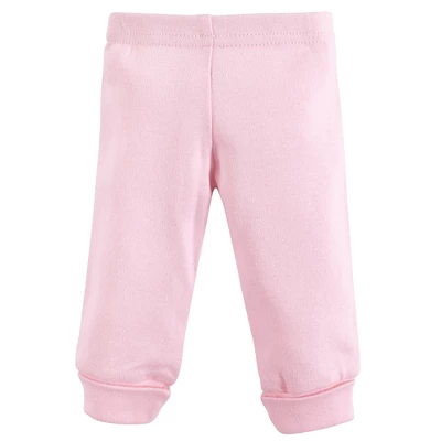 Touched By Nature Baby Girl Organic Cotton Preemie Layette 4pc Set, Pink Rose, Preemie 2 Touched By Nature Baby Girl Organic Cotton Preemie Layette 4pc Set, Pink Rose, Preemie - Image 2