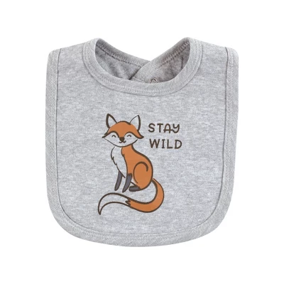 Touched By Nature Unisex Baby Organic Cotton Bibs, Dreamy Woodland, One Size 2 Touched By Nature Unisex Baby Organic Cotton Bibs, Dreamy Woodland, One Size - Image 2