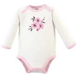 Touched By Nature Baby Girl Organic Cotton Long-Sleeve Bodysuits 5pk, Cherry Blossom -Baby GUEST a83b5d7f 1fff 465f 8a5c 95da5fc47380