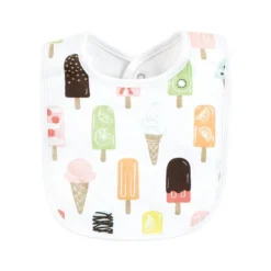 Touched By Nature Infant Girl Organic Cotton Bibs, Popsicle, One Size -Baby GUEST a890adee 9646 4be9 945d 15d5049847a3
