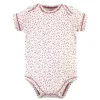 Touched By Nature Baby Girl Organic Cotton Bodysuits 5pk, Cherry Blossom