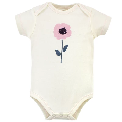Touched By Nature Baby Girl Organic Cotton Bodysuits 5pk, Blossoms 5 Touched By Nature Baby Girl Organic Cotton Bodysuits 5pk, Blossoms - Image 5