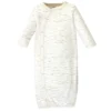Touched By Nature Baby Boy Organic Cotton Side-Closure Snap Long-Sleeve Gowns 3pk