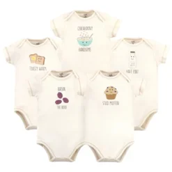 Touched By Nature Organic Cotton Bodysuits 5pk, Muffin -Baby GUEST acb3a280 b514 4f68 b1ce 02543c9a6901