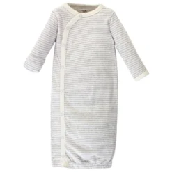 Touched By Nature Baby Organic Cotton Side-Closure Snap Long-Sleeve Gowns 3pk -Baby GUEST ad028114 0382 4fc9 8711 6361e2f0c376