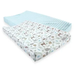 Touched By Nature Baby Organic Cotton Changing Pad Cover, Forest, One Size