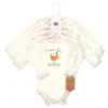 Touched By Nature Organic Cotton Long-Sleeve Bodysuits, Fall Food
