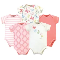 Touched By Nature Baby Girl Organic Cotton Bodysuits 5pk, Butterflies 11 Touched By Nature Baby Girl Organic Cotton Bodysuits 5pk, Butterflies -Baby GUEST b06cc0cb 3dc7 4490 925f 7b4519d457b9
