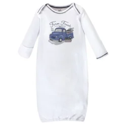 Touched By Nature Baby Boy Organic Cotton Long-Sleeve Gowns 3pk, Truck, 0-6 Months -Baby GUEST b2102c43 9ca4 4c5b a429 5f0172e89a83