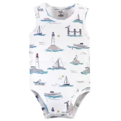 Touched By Nature Baby Boy Organic Cotton Bodysuits 5pk, Seagull -Baby GUEST b459ec2d 7a71 44c6 8543 33167d5d1fa1