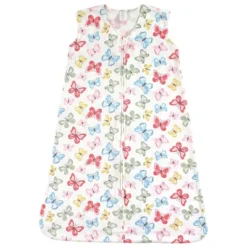Touched By Nature Baby Girl Organic Cotton Sleeveless Wearable Sleeping Bag, Sack, Blanket, Butterflies