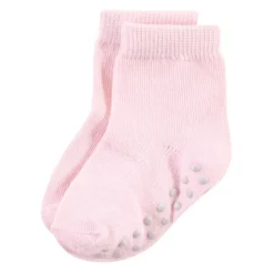 Touched By Nature Baby And Toddler Girl Organic Cotton Socks With Non-Skid Gripper For Fall Resistance, Solid Black Pink -Baby GUEST bb3f0117 c0bb 4498 aa64 2ee5f4db16a7