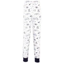 Touched By Nature Baby, Toddler And Kids Unisex Organic Cotton Tight-Fit Pajama Set, Arctic