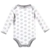 Touched By Nature Organic Cotton Long-Sleeve Bodysuits 5pk, Cactus