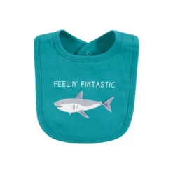 Touched By Nature Infant Boy Organic Cotton Bibs, Mystic Sea, One Size -Baby GUEST beebee2a f9ed 478f bae5 9e82dcfa5823