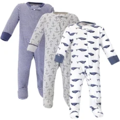 Touched By Nature Baby Organic Cotton Zipper Sleep And Play 3pk, Blue Whale 7 Touched By Nature Baby Organic Cotton Zipper Sleep And Play 3pk, Blue Whale -Baby GUEST c3f01c86 bd77 426d a5b3 0a3fdf1c527a