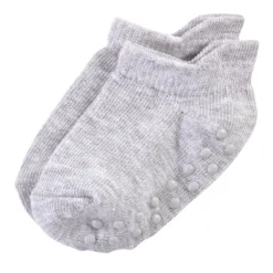 Touched By Nature Baby And Toddler Boy Organic Cotton Socks With Non-Skid Gripper For Fall Resistance, Blue Black -Baby GUEST c69c8f01 02ba 4790 b7d5 fbb8ffecaa47