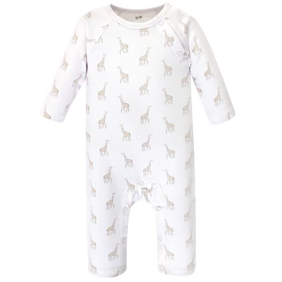 Touched By Nature Baby Organic Cotton Coveralls 3pk, Little Giraffe 2 Touched By Nature Baby Organic Cotton Coveralls 3pk, Little Giraffe - Image 2