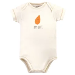 Touched By Nature Organic Cotton Bodysuits 5pk, Corn