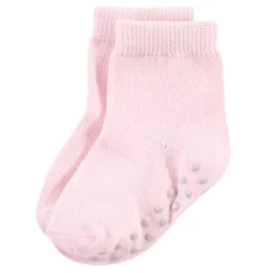 Touched By Nature Baby And Toddler Girl Organic Cotton Socks With Non-Skid Gripper For Fall Resistance, Pink -Baby GUEST c8f9cf94 32de 4095 89d9 6b915f7d4ab2