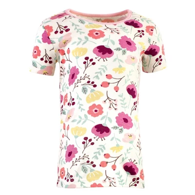 Touched By Nature Toddler And Kids Girl Organic Cotton Tight-Fit Pajama Set, Botanical 2 Touched By Nature Toddler And Kids Girl Organic Cotton Tight-Fit Pajama Set, Botanical - Image 2