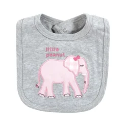 Touched By Nature Infant Girl Organic Cotton Bibs, Pink Peanut, One Size -Baby GUEST ca37217b cdcc 4686 b625 ae6f6885e636