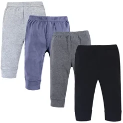 Touched By Nature Baby And Toddler Boy Organic Cotton Pants 4pk, Blue Gray -Baby GUEST cb8054cf 8775 4bfd b31a c48768b1355a