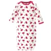 Touched By Nature Infant Girl Organic Cotton Gowns, Petals, Preemie-Newborn