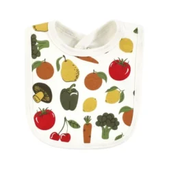 Touched By Nature Unisex Baby Organic Cotton Bibs, Happy Veggies, One Size -Baby GUEST cd39ee1c 591a 49c1 bed6 e317cc534bae