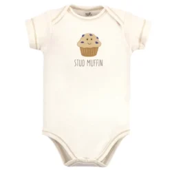 Touched By Nature Organic Cotton Bodysuits 5pk, Muffin -Baby GUEST cd76f6d5 cc26 47f9 9bdd 9bf318489509
