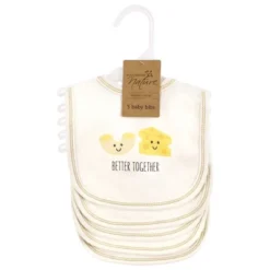 Touched By Nature Unisex Baby Organic Cotton Bibs, Better Together, One Size