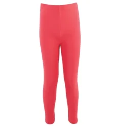 Touched By Nature Baby, Toddler, Big Kids And Youth Girl Organic Cotton Leggings 4pk, Poppy