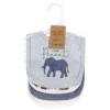 Touched By Nature Infant Boy Organic Cotton Bibs, Classic Safari, One Size
