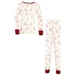 Touched By Nature Baby, Toddler And Kids Unisex Organic Cotton Tight-Fit Pajama Set, Winter Woodland -Baby GUEST d357c2f4 3146 4a66 bd52 852ae401d163