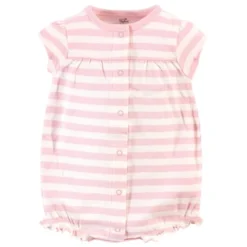 Touched By Nature Baby Girl Organic Cotton Rompers 3pk, Butterflies