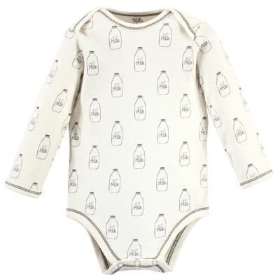 Touched By Nature Organic Cotton Long-Sleeve Bodysuits 5pk, Farm Friends 3 Touched By Nature Organic Cotton Long-Sleeve Bodysuits 5pk, Farm Friends - Image 3