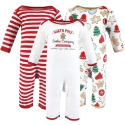 Touched By Nature Unisex Baby Organic Cotton Coveralls, Christmas Cookies -Baby GUEST d90abb6a e032 4883 8bf8 bd236f4d75e7