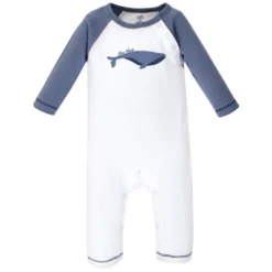 Touched By Nature Baby Organic Cotton Coveralls 3pk, Blue Whale -Baby GUEST d926a794 cd85 42da bae0 901fe5d4b03f