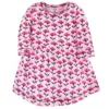 Touched By Nature Baby And Toddler Girl Organic Cotton Long-Sleeve Dresses 2pk, Pink Botanical