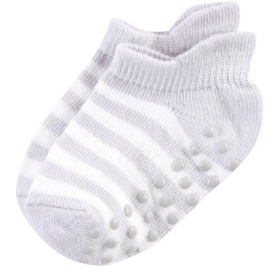 Touched By Nature Baby And Toddler Girl Organic Cotton Socks With Non-Skid Gripper For Fall Resistance, Pink Black 3 Touched By Nature Baby And Toddler Girl Organic Cotton Socks With Non-Skid Gripper For Fall Resistance, Pink Black - Image 3