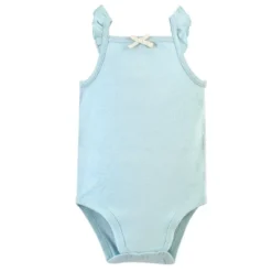 Touched By Nature Baby Girl Organic Cotton Bodysuits 5pk, Flutter Garden