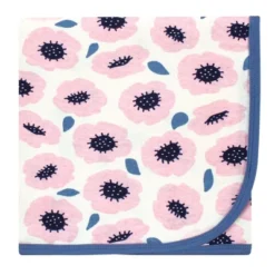 Touched By Nature Baby Girl Organic Cotton Swaddle Blanket And Headband Or Cap, Blossoms, One Size -Baby GUEST e16ba048 256e 40cc b1b5 fd74deb8f80f