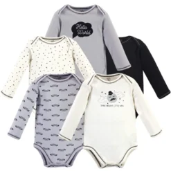 Touched By Nature Baby Boy Organic Cotton Long-Sleeve Bodysuits 5pk, Mr. Moon -Baby GUEST e265e4c8 dac5 418c b40d 7ed2f12e42d5