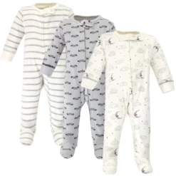Touched By Nature Baby Boy Organic Cotton Zipper Sleep And Play 3pk, Mr Moon 7 Touched By Nature Baby Boy Organic Cotton Zipper Sleep And Play 3pk, Mr Moon -Baby GUEST e60d5745 577d 4122 9eab ad625c65d6fb