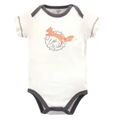 Touched By Nature Baby Boy Organic Cotton Bodysuits 5pk, Fox -Baby GUEST e7287dec 111b 4472 a761 24a1539db051
