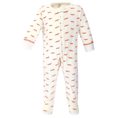 Touched By Nature Baby Organic Cotton Zipper Sleep And Play 3pk, Cactus 2 Touched By Nature Baby Organic Cotton Zipper Sleep And Play 3pk, Cactus - Image 2