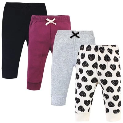 Touched By Nature Baby And Toddler Girl Organic Cotton Pants, Heart 6 Touched By Nature Baby And Toddler Girl Organic Cotton Pants, Heart - Image 6